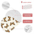 KICPOAY 2 22 11 Inch Muslin Baby Burp Cloths, Brown Monarch Butterflies Muslin Baby Bibs Rags Comfy Soft Absorbent
