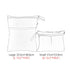 2 Damero Pcs Wet Dry Bag for Cloth Diaper, Swimsuit, Clothes, Water-Resistant Reusable Wet Bag for Travel, Exercise
