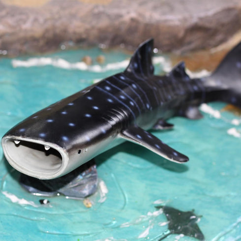 Gemini&Genius Whale Shark Toy for Kids - Realistic Ocean Shark Action Figure - Birthday Party Gift and Bath Toy