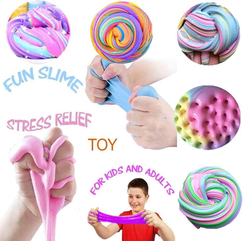 FJAZUFSA 54 Pack Butter Slime Toy kit, Super Soft and Non-Sticky,Very Suitable Birthday Gifts for Boys and Gir,Party
