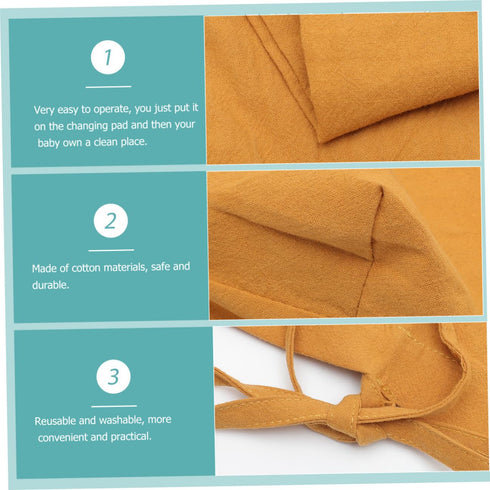 Washable Breathable Cotton Changing Pad Cover for Diaper Tables
