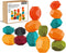 Tucimibo Jumbo Balancing Stones Toy Set, Polyhedral Plastic Stacking Rocks Educational Creative Preschool