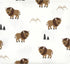 Set Hudson Baby Unisex Cotton Flannel Receiving Blankets - Wild Buffalo, One Size