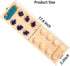 Wooden Mancala Board Game Set, Larger Size Mancala Instructions, Portable Travel Game for Kids and Adults