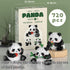 QMEAKMONY Mini Building Blocks Panda Sets, Cute Micro Mini Panda Bricks for Adults, Perfect Party Favors (720 PCS)