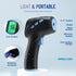 Touchless Thermometer for Adults, Digital Infrared Thermometer Gun with Fever Alarm, Fast Accurate Results (Black)