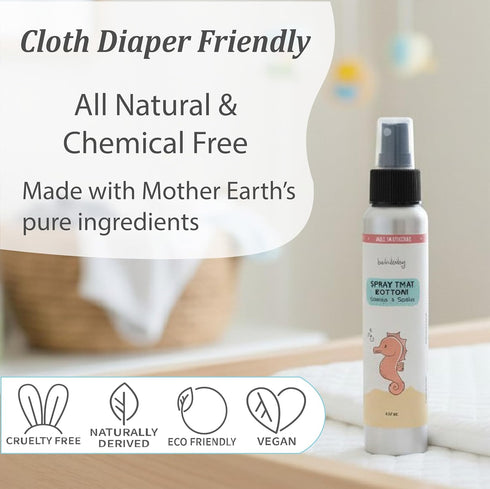 4oz Balm Baby Spray That Bottom - Diaper Rash Cream Spray No Touch - No Rub - Travel Friendly Skin Aid To Cleanse