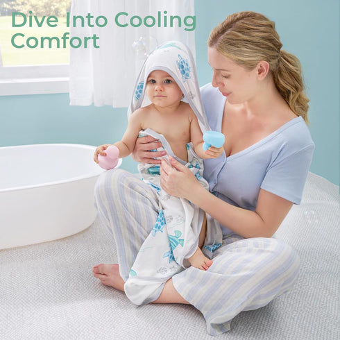 Momcozy Set Baby Towel with Hooded-Original Design Baby Towel -Soft & Absorbent- Shower Gifts or Bath Essential
