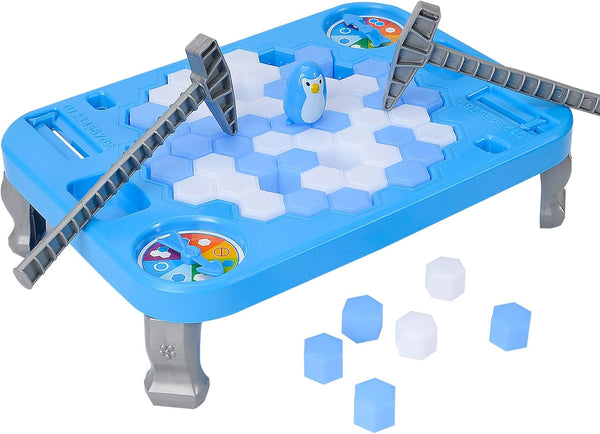 SS Save Penguin On Ice Game - Penguin Trap Ice Break Block Family Game for Kids, Boys & Girls Toys