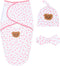 Organic Cotton Baby Swaddle Sleep Sack 0-3 Months - Set w/Swaddle Blanket,