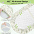2 Pack FIOBEE Baby Bassinet Sheets for Girls Boys Waterproof Bassinet Mattress Elastic Fitted Crib Sheets Universal Fit