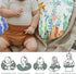 Colorful Ocean Animals Baby Nursing Pillow Covers for Boy Girl Whale Turtle Jellyfish Sea Horse Weeds Nursery