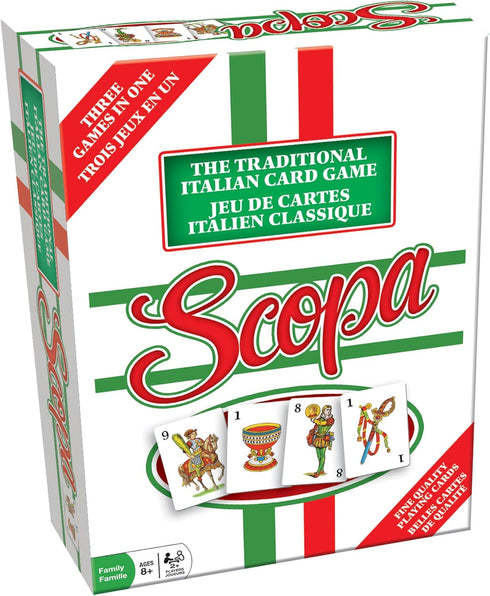 Imagination Outset Media: Scopa (Bilingual) - 3 Games in 1 - Develops Critical Thinking Skills