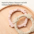 Silicone Teethers for Babies 0-6 Months, Teething Toys for Infants, Baby Chew Rings for Boys and Girls 3 Pack -