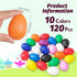 120 Pcs Plastic Egg Shakers, Easter Egg Shaker Percussion Musical Maracas, Plastic Easter Egg for Kids Toys Learning DIY