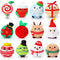Aoriher 12 Pcs Christmas Plush Ornaments, 3.15 Inch Plush Doll Toy for Xmas Party Favor Gifts