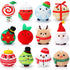 Aoriher 12 Pcs Christmas Plush Ornaments, 3.15 Inch Plush Doll Toy for Xmas Party Favor Gifts