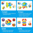 7pcs Set, 0-6 6-12 3-6 0 1 2 3 4 5 6 MOONTOY Baby Rattles Toy Baby Toys Months Infant Toys Months Teethers for Babies