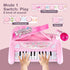 ZMZS First Birthday Toddler Piano Toys, 22 Keys Musical Keyboard for Kids Age 1-3 with Microphone