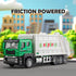 TAKGUD 4 Packs Set Die-cast Mini Garbage Truck Toy, Metal Trash Truck Vehicles for Kids, Friction Powered Recycling
