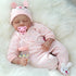 CHAREX 22" Lifelike Reborn Baby Girl Doll - Handmade Weighted Soft Body, Realistic for Kids Age 3+