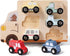Wooden Cars Vehicle Set for Toddlers 1-3 Cars Toy for Toddlers Montessori