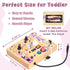 19 10 1 2 3 1-3 Joyreal Busy Board with LED Lights and Switches, Montessori Toys for Year Old, Wooden Sensory Activity