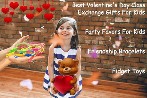 72 7.5 Set, UpBrands Classroom Rewards, Party Favors for Kids, Friendship Zipper Bracelets Sensory Bulk Fidget Toys