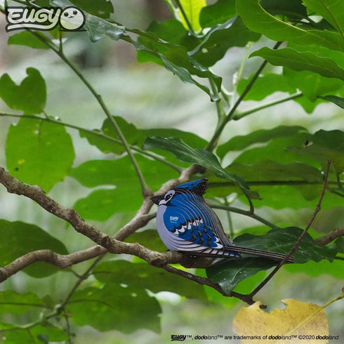 Eugy Blue Jay 3D Puzzle - 26 Piece Eco-Friendly Educational Toy for Kids Ages 6+