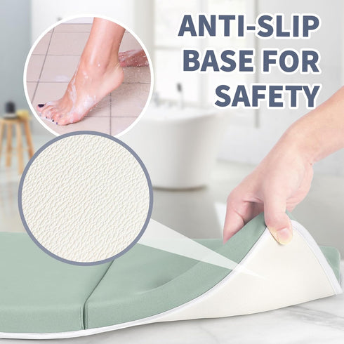 Elbow Set 1.5" Cozy URMYWO Bath Kneeler and Rest Pad - Thick Baby Bath Kneeler Pads with Toys Organizer, Anti-Slip Knee