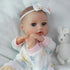 16 inch 3 4 5 6 SCOM Realistic Baby Doll Girl - Soft Body Baby Dolls with Accessories, Real Life Cute Toddler, Lifelike