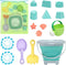 RACPNEL Beach Toys Sand Set for Kids, Collapsible Bucket and Shovels with