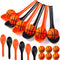 12 Pack Basketball Theme Party Game Spoon Relay Race Toy Set for Kids and Adults