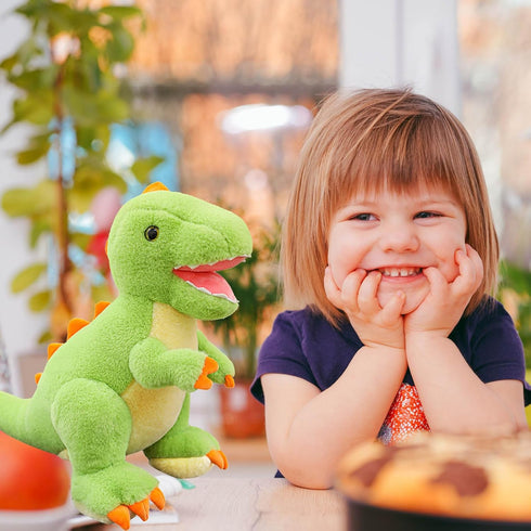 Cute Dinosaur Stuffed Animals Plush Toys, 9.84 Inch Tyrannosaurus Plushies, Great Birthday Gifts for Kids