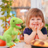 Cute Dinosaur Stuffed Animals Plush Toys, 9.84 Inch Tyrannosaurus Plushies, Great Birthday Gifts for Kids
