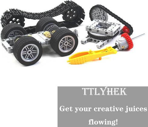 720Pcs Sets Pack Technical Cars Gears Cross Axles Technical Parts Accessories Wheels Connectors Pieces Chain Link Pins