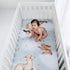 100% (52 28 inches) Rookie Humans Cotton Sateen Fitted Crib Sheet: Goodnight Wonderland. Modern Nursery, Use as a Photo