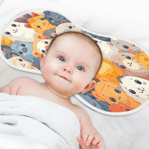YETTASBIN Cartoon Guinea Pig Muslin Baby Burp Cloth, Super Soft Absorbent Cotton Burp Rag Baby Bibs Feeding Cloth