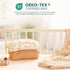2 Pack, 100% 52" 28" GRSSDER Soft Muslin Crib Sheet Cotton Crib Sheets for Boys and Girls, Fit Standard Crib Mattresses