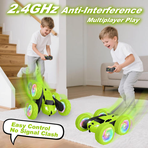2.4GHz 360 4-8, 5 6 7 8 9 10 Remote Control Car, Stunt RC Cars, Double Sided Flips RC Crawler, Outdoor Toys for Kids
