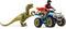 Schleich Dinosaurs Toy Set - Quad Escape from Velociraptor with ATV Truck for Boys and Girls, Ages 4+