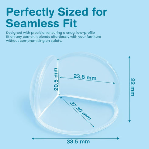 EXCOLIT 15 Pack Corner Protector for Baby - Clear & Transparent Edge Guards for Baby Proofing, Safety Furniture Corner