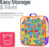 Jumbo Pack Pegs Board Game Set | 48 Pegs + 2 Boards & Storage Bag for Motor Skills, Sorting, Counting, Therapy