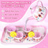 Set 63Pcs Sets 3-5 6 Playset, Tea Party for Little Girls, Pretend Play Toys, Princess Dress Up Tea Time, Tin Tea