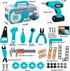 Set Set 3,4,5,6,7 GAIETYDIY Kids Tool Pretend Play Toddler Tool with Tool Box, Electronic Toy Drill, Screwdriver, Screw