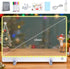 16 Inch 7 13.7"x10" 7 6-12 LED Drawing Board for Kids - USB C Rechargeable Color Light Up Acrylic Note Pad with Stand