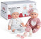 Enjoyin 12'' Playset 2 2 3+ Twins Baby Doll with Accessories Includes Boy and Girl Dolls, Powder Bottles