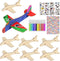 BAPHILE 12 Pack DIY Wood PlanesMini Airplane Paint and Decorate Wooden Airplane Craft
