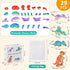 Playset 3 4 5 6 Wooden Dinosaur Blocks, Snap Together Building Toys, Dinosaur Take Apart Toy for Kids, Fine Motor Skill