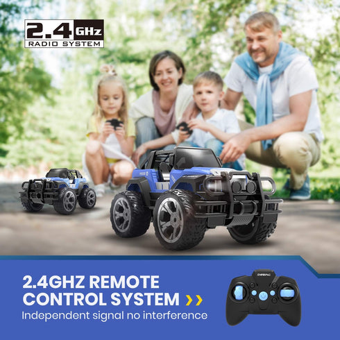 DE42 Cars,1:18 80 2.4Ghz DEERC Remote Control Car RC Racing Scale Min Play LED Light Auto Mode Off Road RC Trucks